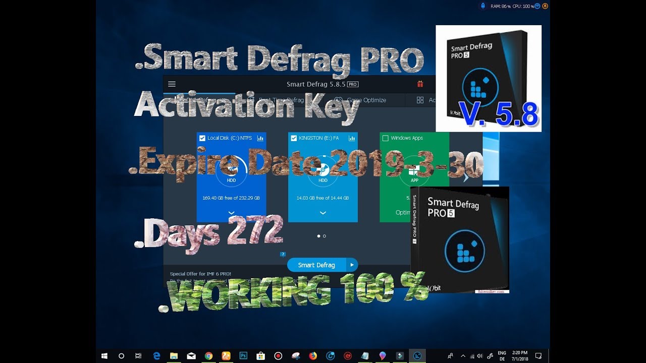 smart defrag 6 key code